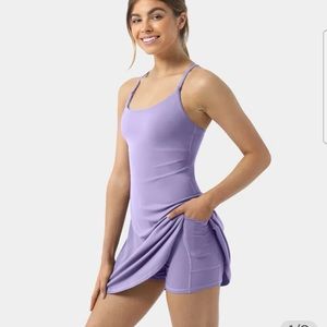 HALARA Everyday Cloudful Fabric Backless 2-in-1 Workout Dres